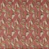 orange botanical jacquard fabric from Prestigious Textiles