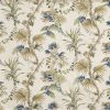 blue botanical cotton fabric from Prestigious Textiles