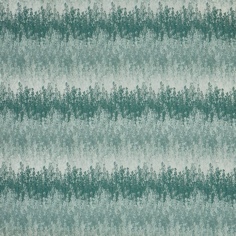 Forage Fabric - Peppermint by green botanical jacquard fabric from Prestigious Textiles