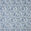 blue botanical embroideried fabric from Prestigious Textiles