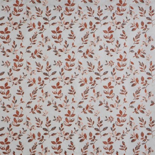 Nature Fabric - Autumn by red botanical embroideried fabric from Prestigious Textiles