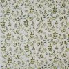 green botanical embroideried fabric from Prestigious Textiles