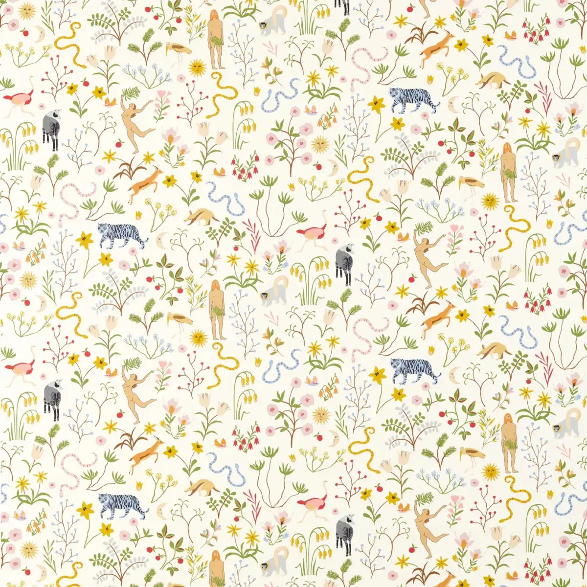 multicolour botanical printed fabric from Scion