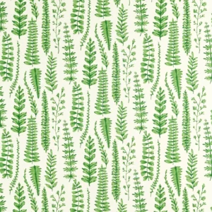 green botanical printed fabric from Scion