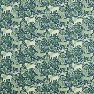 green animal printed fabric from Scion