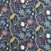 blue botanical printed fabric from Scion