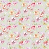 pink botanical cotton fabric from Voyage Maison