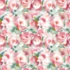 pink botanical cotton fabric from Voyage Maison
