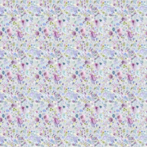 purple spotted cotton fabric from Voyage Maison