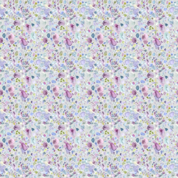 purple spotted cotton fabric from Voyage Maison