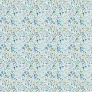 blue spotted cotton fabric from Voyage Maison