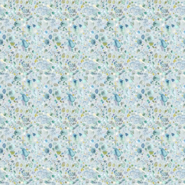 blue spotted cotton fabric from Voyage Maison