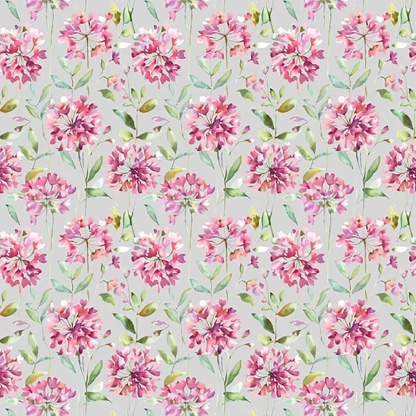 pink botanical cotton fabric from Voyage Maison