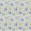 purple botanical cotton fabric from Voyage Maison