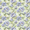 blue botanical cotton fabric from Voyage Maison