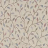 pink botanical jacquard fabric from Voyage Maison