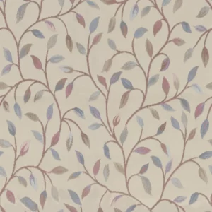 pink botanical jacquard fabric from Voyage Maison