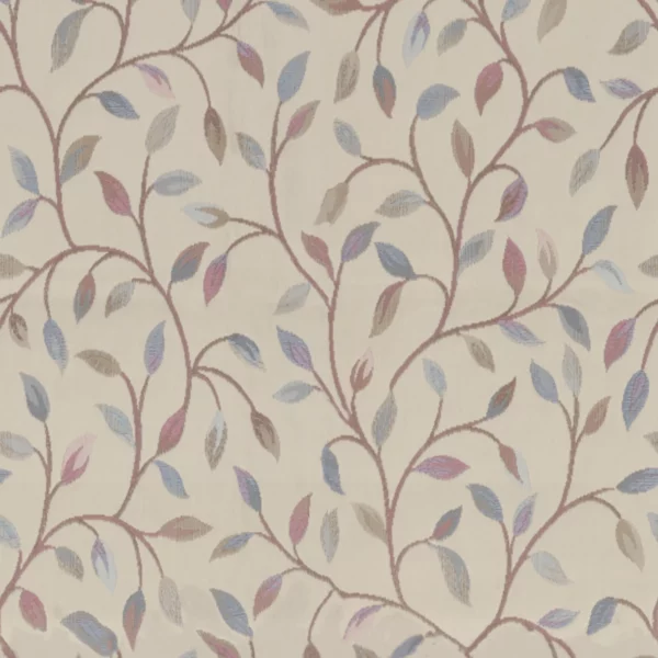 Cervino Fabric - Blush by pink botanical jacquard fabric from Voyage Maison