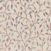pink botanical jacquard fabric from Voyage Maison