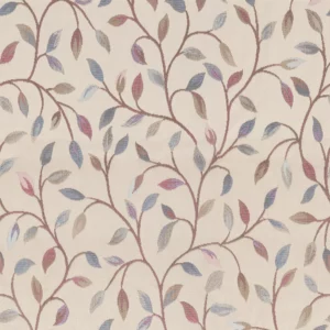 pink botanical jacquard fabric from Voyage Maison