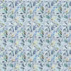 blue botanical cotton fabric from Voyage Maison