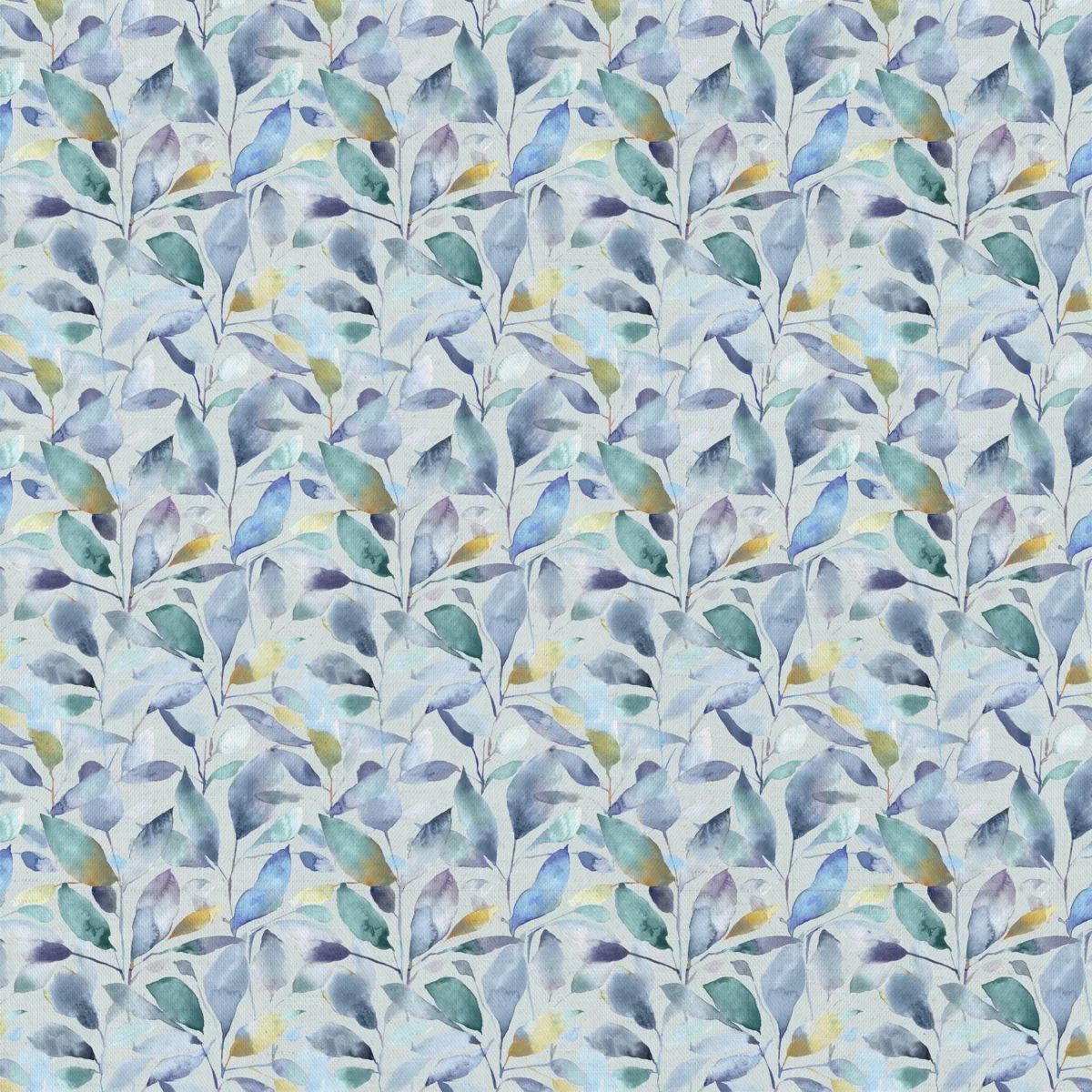 Brympton Fabric - Pacific by blue botanical cotton fabric from Voyage Maison