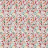 pink botanical cotton fabric from Voyage Maison