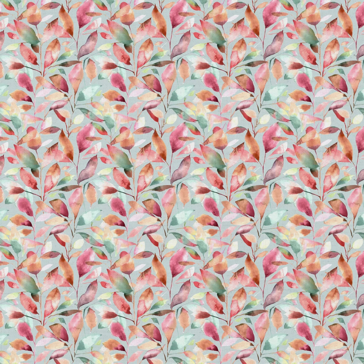 pink botanical cotton fabric from Voyage Maison
