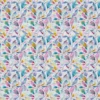 blue botanical cotton fabric from Voyage Maison