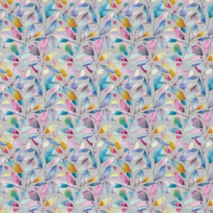 multicolour botanical cotton fabric from Voyage Maison