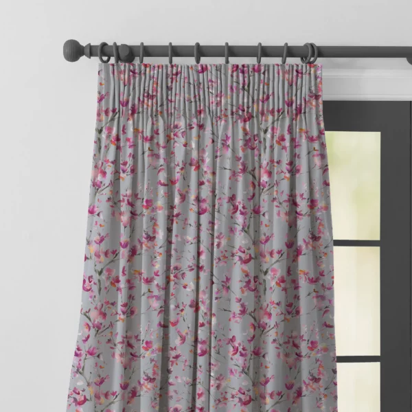 Belsay Fabric - Raspberry / Sand from