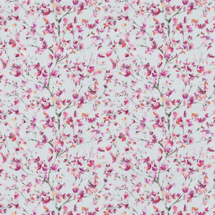 Belsay Fabric - Peony / Dove swatch