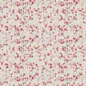 green botanical cotton fabric from Voyage Maison