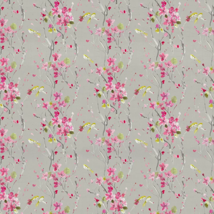 Armathwaite Fabric - Blossom / Sand swatch