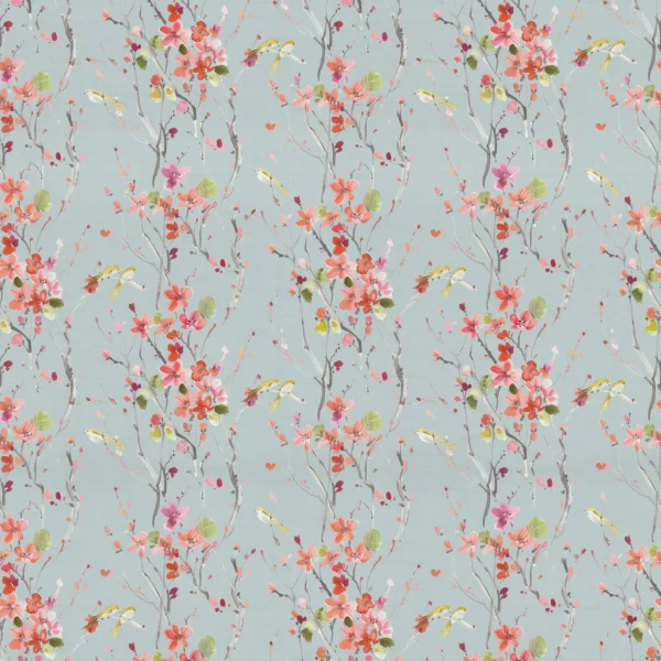 Armathwaite Fabric - Russet by blue animal cotton fabric from Voyage Maison