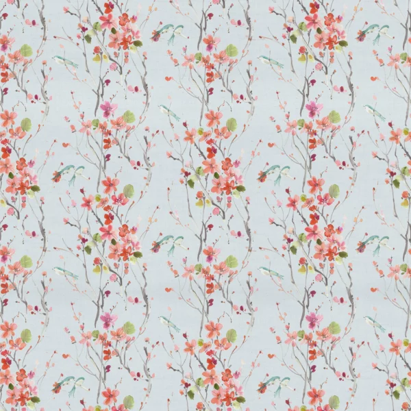 blue animal cotton fabric from Voyage Maison
