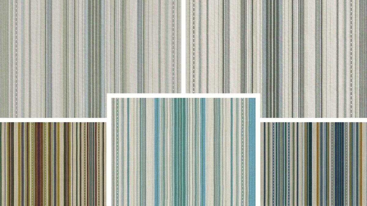 Gisburn Stripe Fabric - 3 by Gisburn Stripe Fabric - 3 from