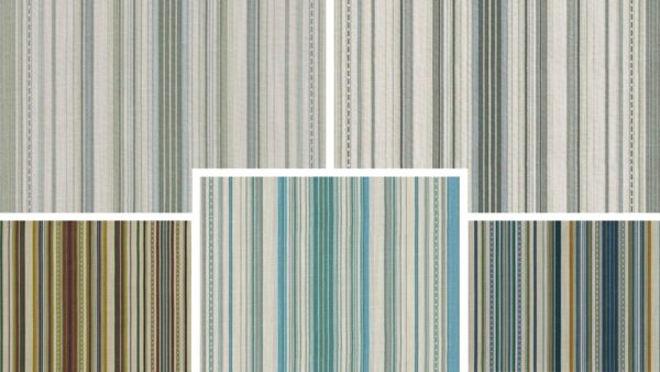 Gisburn Stripe Fabric - 5 by Gisburn Stripe Fabric - 5 from