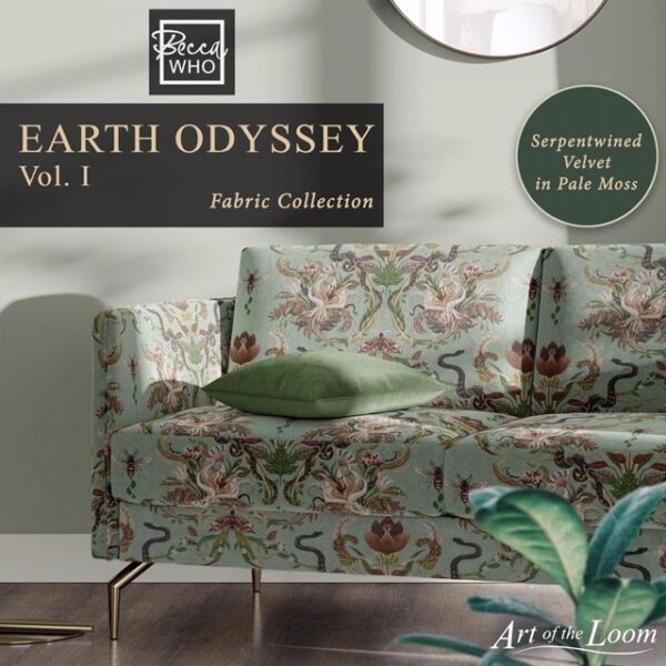Serpentwined Fabric - Nightfall by Serpentwined Fabric - Nightfall from
