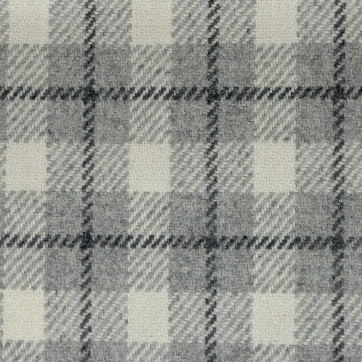 black-grey checked woolen fabric from Windsor & York