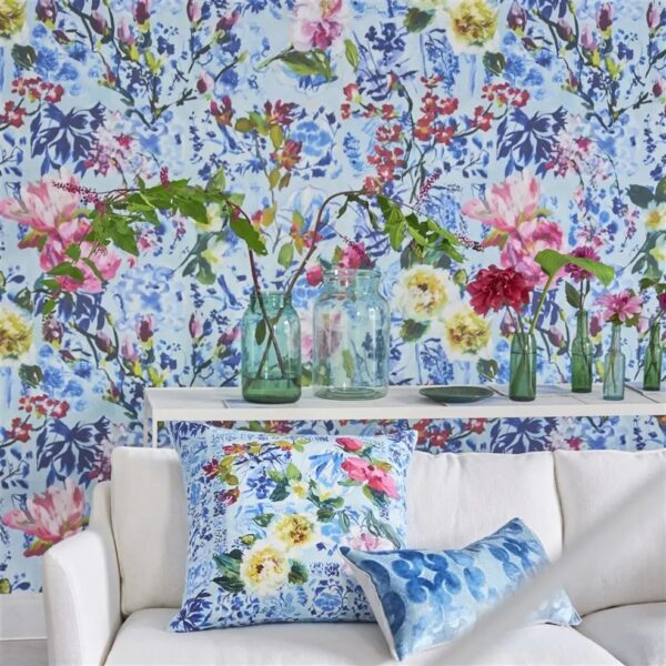 Majolica Wallpaper - Cornflower from