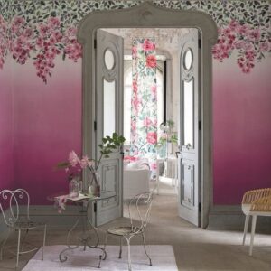 Trailing Rose Wallpaper - Peony