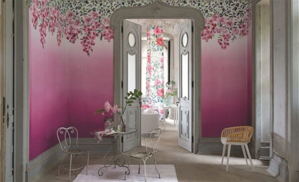 Trailing Rose Wallpaper - Peony by Trailing Rose Wallpaper - Peony from