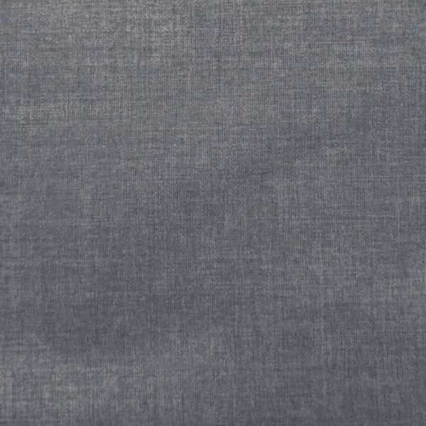 Molise Fabric - Zinc by black-grey plain velvet-chenille fabric from Voyage Maison