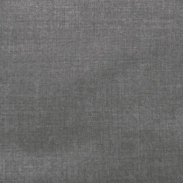Molise Fabric - Charcoal by black-grey plain velvet-chenille fabric from Voyage Maison