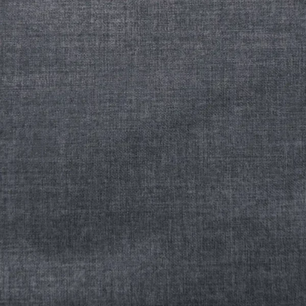 Molise Fabric - Slate by black-grey plain velvet-chenille fabric from Voyage Maison
