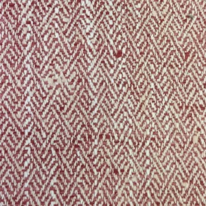 red geometric jacquard fabric from Voyage Maison
