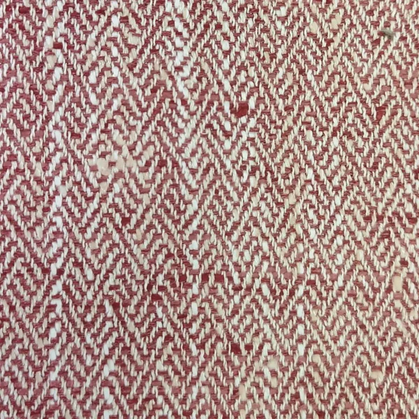 Jedburgh Fabric - Garnet by red geometric jacquard fabric from Voyage Maison