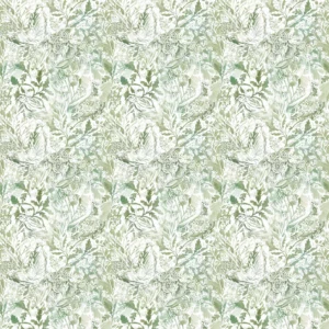 green animal cotton fabric from Voyage Maison