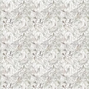 black-grey animal cotton fabric from Voyage Maison